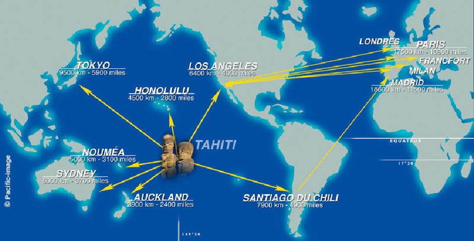 polynesie carte mondiale - Image